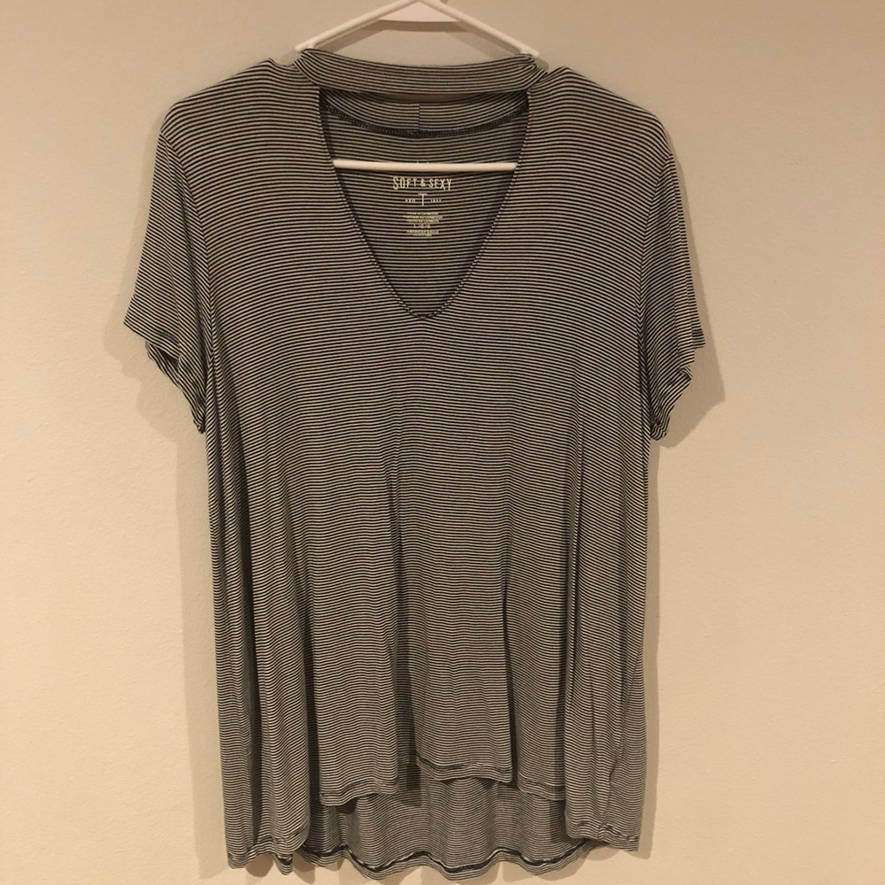 AEO soft and sexy striped shirt